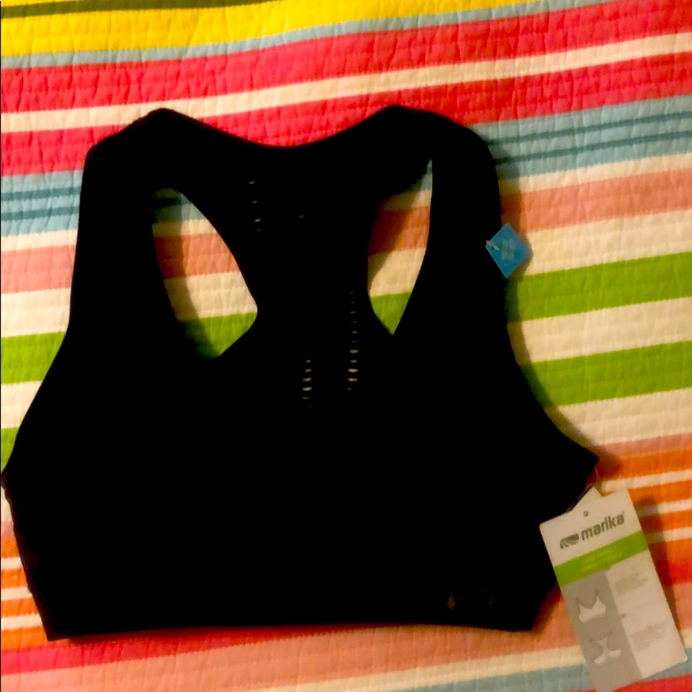 Marika Black Sports Bra New with Tags